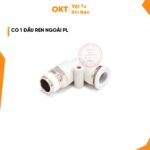 Co Nối Nhanh 1 Đầu Ren Ngoài PL (Trắng)