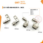 Co Nối Nhanh 1 Đầu Ren Ngoài INOX