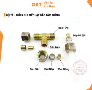 Combo 5 Bộ Tê Nối 3 Chi Tiết