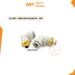 Co Nối Nhanh 1 Đầu Ren Ngoài PL. OKT (Trắng)