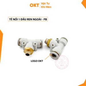 Tê Nối Nhanh 1 Đầu Ren Ngoài PB. OKT (Trắng)