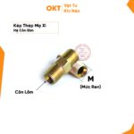 Kép Thép Mạ Xi- Nối Thủy Lực 2 Đầu Ren Ngoài