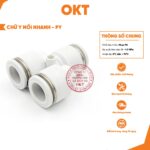 |Combo 10 Cái | Nối Nhanh Chữ Y. PY(Trắng). Nối Khí Nén