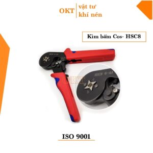 Kìm bấm cos vuông HSC8 6-4A tự điều chỉnh kèm 1200 đầu cos đủ loại cos ống tròn cos pin