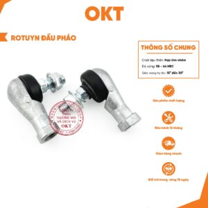 | Combo 5 Cái | Rotuyn Đầu Pháo, Rotuyn Bánh Lái, Rotuyn Nhôm