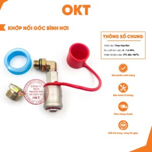 Khớp Nối Góc Bình Hơi M(22x16mm). Khớp Nối Van Áp Suất Tự  Động