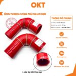 Ống Turbo Cong Thu Lệch 2 Đầu Dài 15cm x 20cm – Ống Nối Chữ L Chịu Nhiệt Cao Cho Ô Tô, Xe Tải, Máy Công Nghiệp