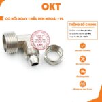 |Combo 5 Cái | Co Xoay Ren PL- Nối Góc 1 Đầu Ren Ngoài. Nối Khí Nén