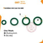 |Túi 200 pcs| Gioăng Sin Cao Su NBR (O-Ring NBR) Chịu Dầu – Làm Kín Khí Nén, Thủy Lực – Đủ Size
