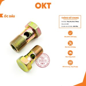 | Combo 10 | Ốc Dầu Đa Kích Thước, Ốc Dẫn Dầu Ren Ngoài Dùng Cho Máy Cơ Khí