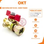 Van Khóa Hơi Nối Mooc. Van Khóa Hơi Nối Mooc Tự Xả – Giảm Thanh. Ren M18*1.5mm