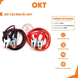 Dây Câu Bình Ô Tô 3M 1000A – Dây Kích Bình Cứu Hộ Xe Hơi | Kẹp Bình Chịu Tải Lớn