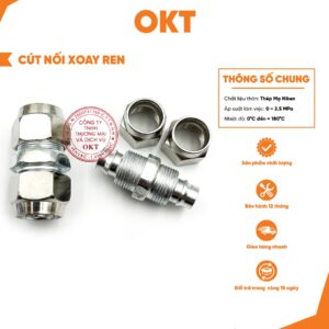 | Combo 22 Cái | Cút Xoay Ren(Thẳng) Đủ Mã Từ Ø (4 5 6 8 10 12 x3 Cái. 14 16×2 Cái)