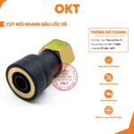 |Combo 5 cái| Cút Nối Nhanh Bầu Lốc Kê.  Cút Khóa 2 Lớp, Chịu Áp Cao