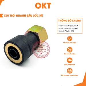 |Combo 5 cái| Cút Nối Nhanh Bầu Lốc Kê.  Cút Khóa 2 Lớp, Chịu Áp Cao