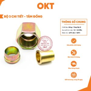 |Combo 10 | Bộ 3 Chi Tiết Hạt Bắp- Tăm Đồng, Đầu Nối Ống Khí Nén PA
