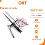 Kẹp Bơm Mỡ- Kẹp Bơm Mỡ 6 Chấu- 10.000 PSI – Đầu Kẹp Bơm Mỡ Kèm Dây Bơm Mỡ Lò Xo
