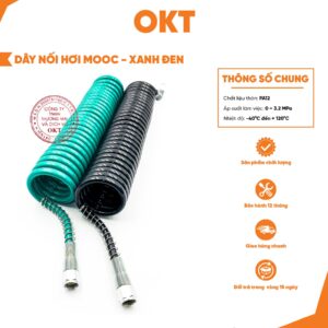 Bộ (2 Dây) Hơi Nối Mooc ( Xanh Đen). Dây Hơi Chịu Áp Cao