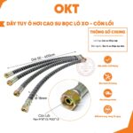 Dây Tuy Ô Hơi Cao Su Bọc Lò Xo Chiụ Áp Cao. Côn Lồi