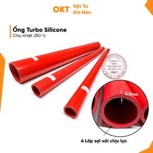 Ống Gió Turbo Thẳng Silicon Chịu Nhiệt, 4 Lớp Vải Chịu Lực – Ống Gió Tăng Áp Cho Xe Tải, Intercooler, Turbo Hút Từ Ø16- Ø100