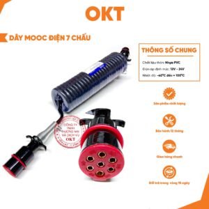 Dây Mooc Điện 7 Chấu – Dây Điện Nối Mooc Chất Lượng Cao Bọc PVC Chống Nước & Mài Mòn. Nối Xe Rơ Mooc