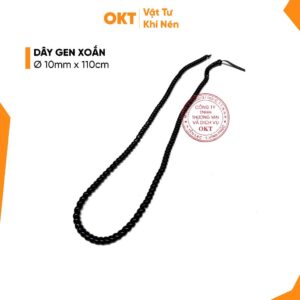 | Combo 5| Dây Gen Xoắn Bọc Dây Điện Ø10mm Dài 110cm – Gen Quấn Bảo Vệ Dây Cáp, Chống Rối, Màu Đen