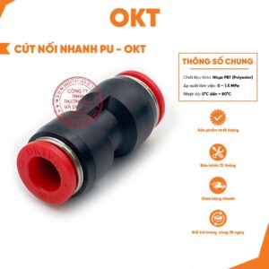 1.[Cao Cấp-OKT] Combo 5 Cút Nối Nhanh PU – (Đỏ)