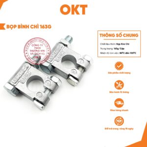 Bọp Bình Chì 163G Cực Âm Cực Dương – Đầu Kẹp Cọc Bình Ắc Quy Ô Tô, Xe Tải