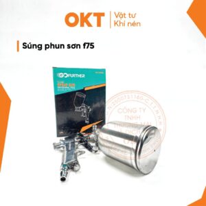 OKT Súng Phun Sơn F75 335g – Bình 400cc Đầu Phun 1.5mm Dùng Cho Sơn Nhà Ô Tô Công Nghiệp DIY
