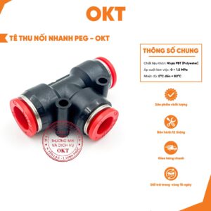 [Cao Cấp-OKT] Combo 5 Tê Thu Nối Nhanh PEG -(Đỏ)